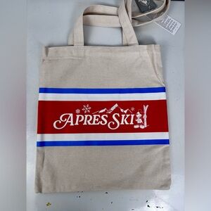 Disney Mickey Mouse Apres Ski Canvas Tote Bag - Red and Blue